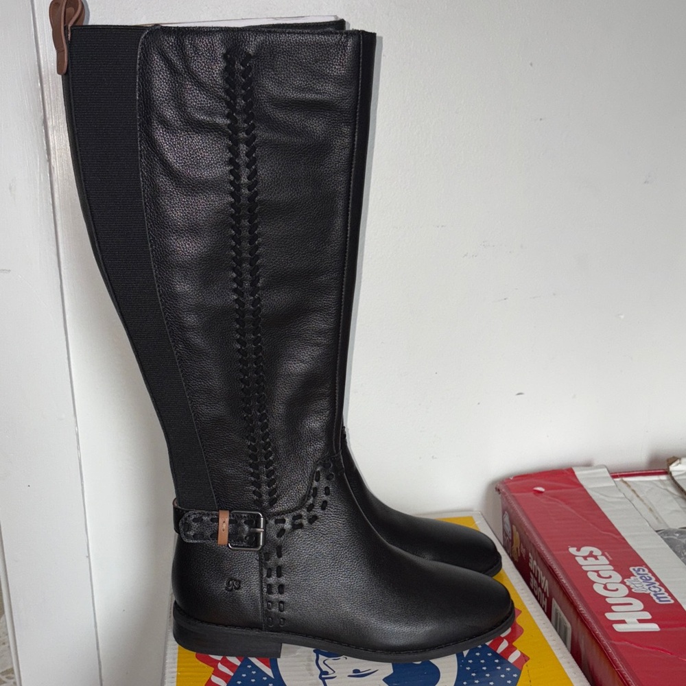 Gentle Souls Black Over the Knee Boots size 7M